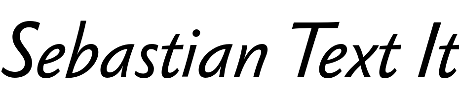 Sebastian Text Italic Yazı tipi ücretsiz indir